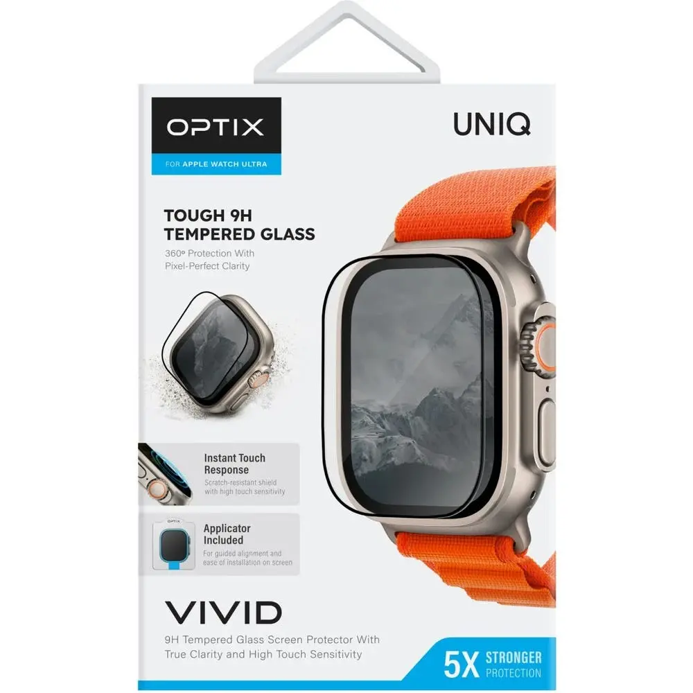[49MM-VIVIDCLEAR] UNIQ OPTIX VIVID CLEAR WATCH ULTRA GLASS SCREEN PROTECTOR -49MM MM Ultra.webp