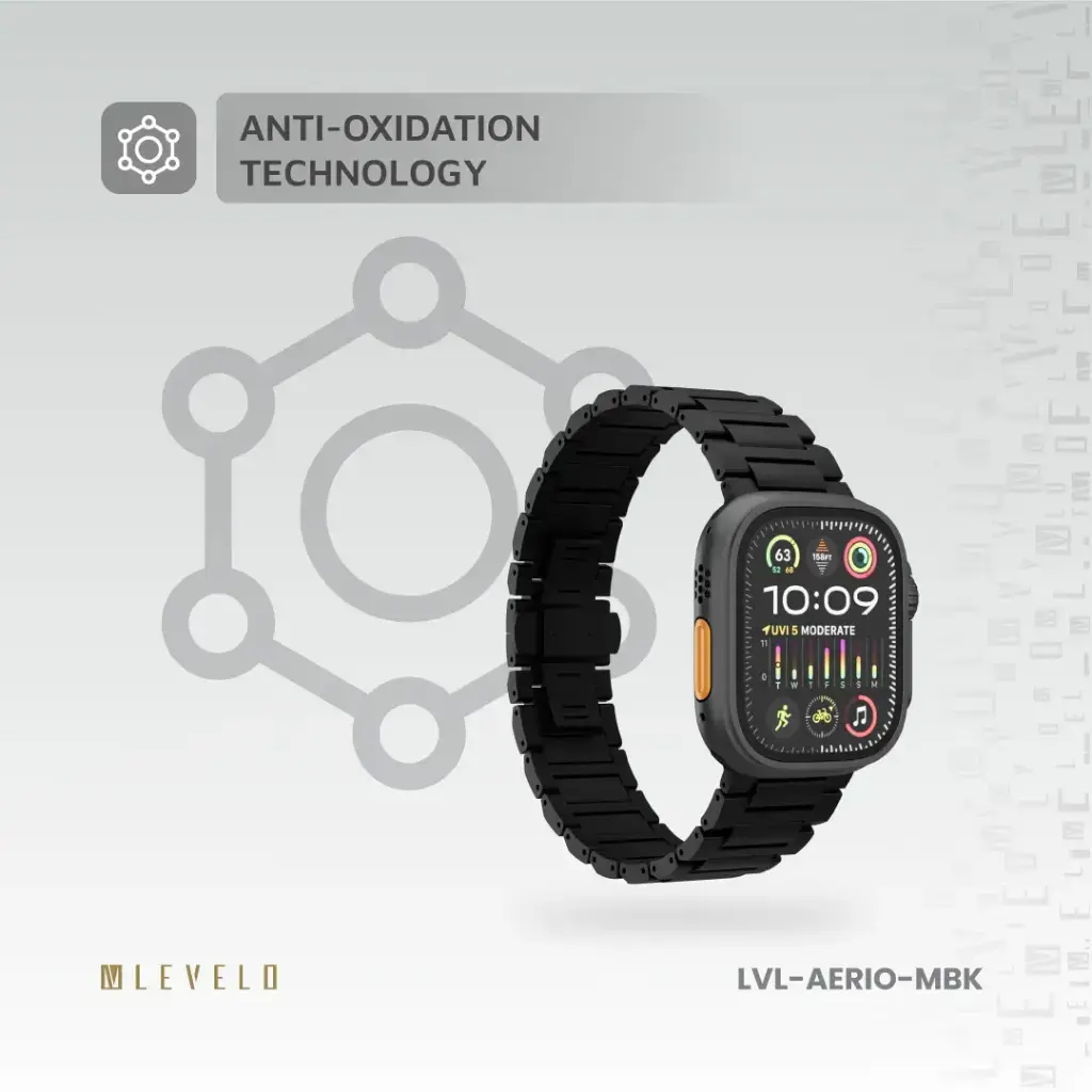 Levelo Aerio Titanium Watch Strap for Apple Watch 49-46mm  (1).webp