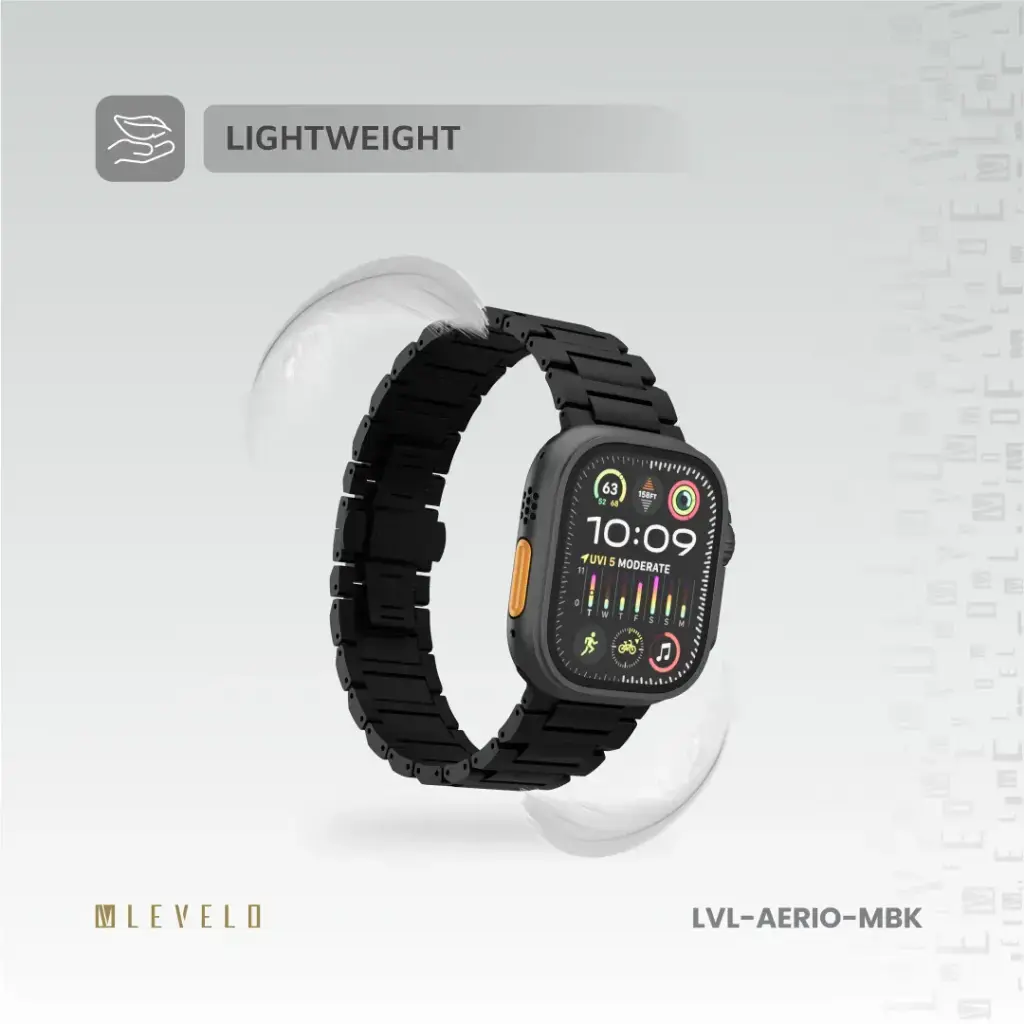 Levelo Aerio Titanium Watch Strap for Apple Watch 49-46mm  (4).webp