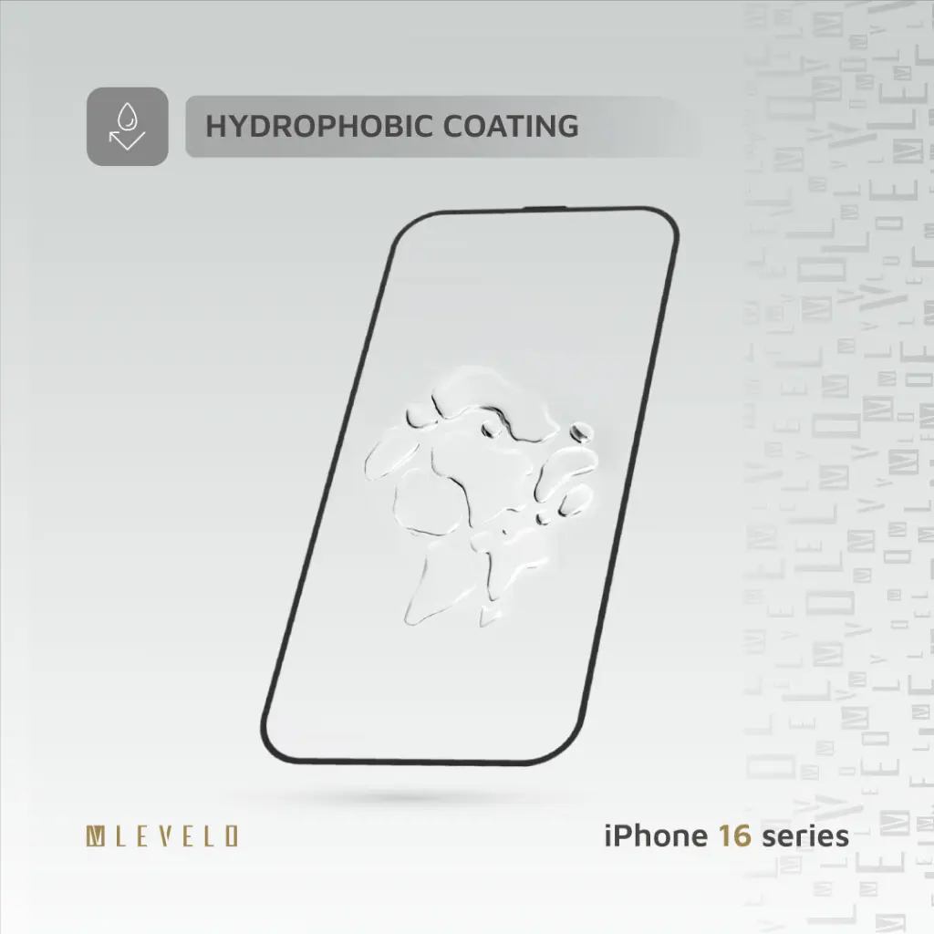 Levelo 3D Resin Glue High Silicone Aluminum Glass Screen Protector for iPhone 16 Series - Clear.webp