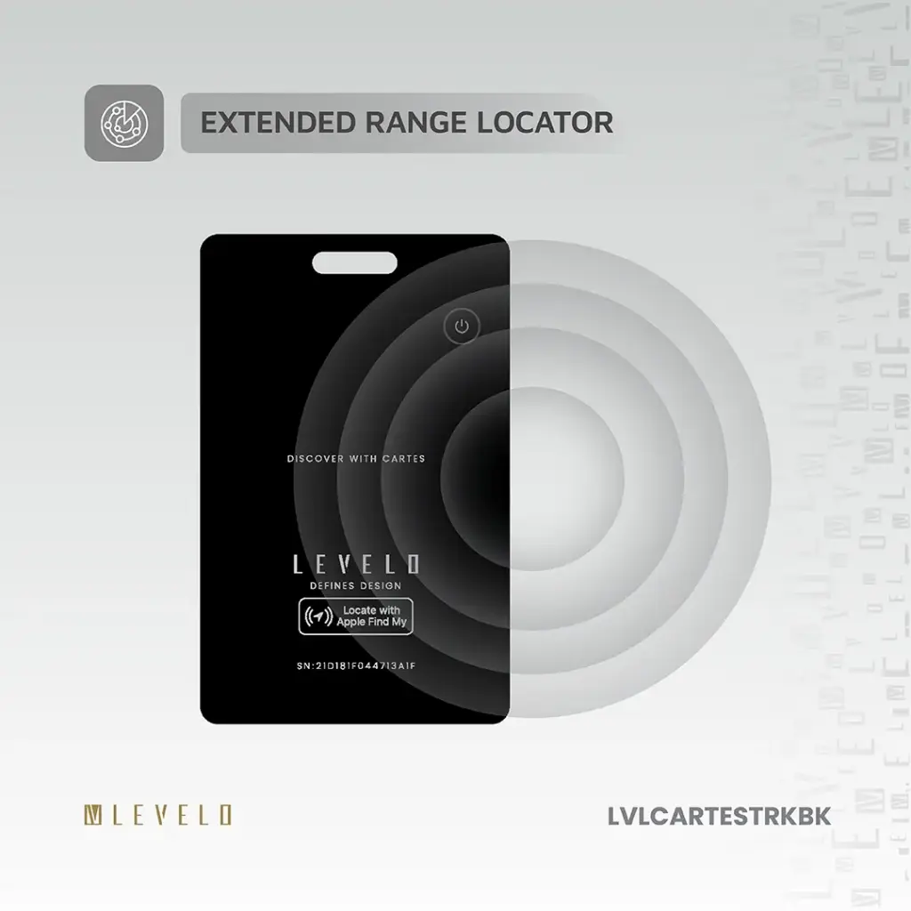 Levelo Cartes FindMy Card Tracker - Black (1).webp