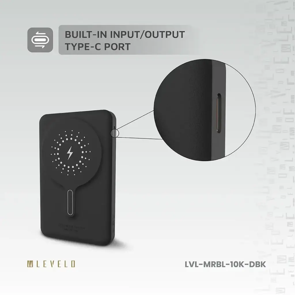 Levelo Marbella MagSafe Leather 10000mAh Power Bank8.webp