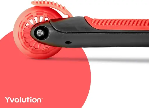 Yvolution Y Glider Kiwi سكوتر – أحمر (قطعتان)