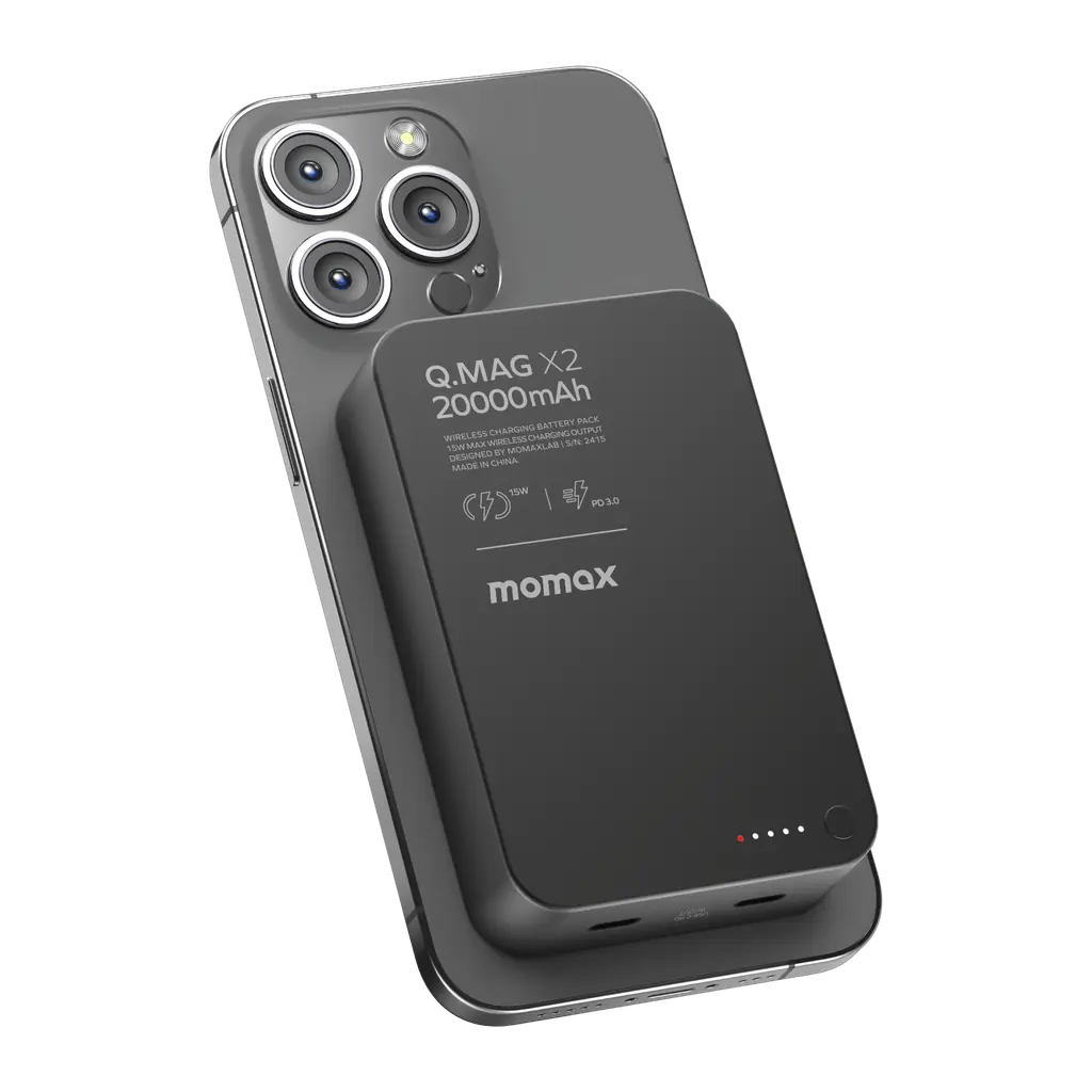 MOMAX Q.MAG X2 20000mAh GEN2 MAGSAFE WIRELESS POWER BANK.webp