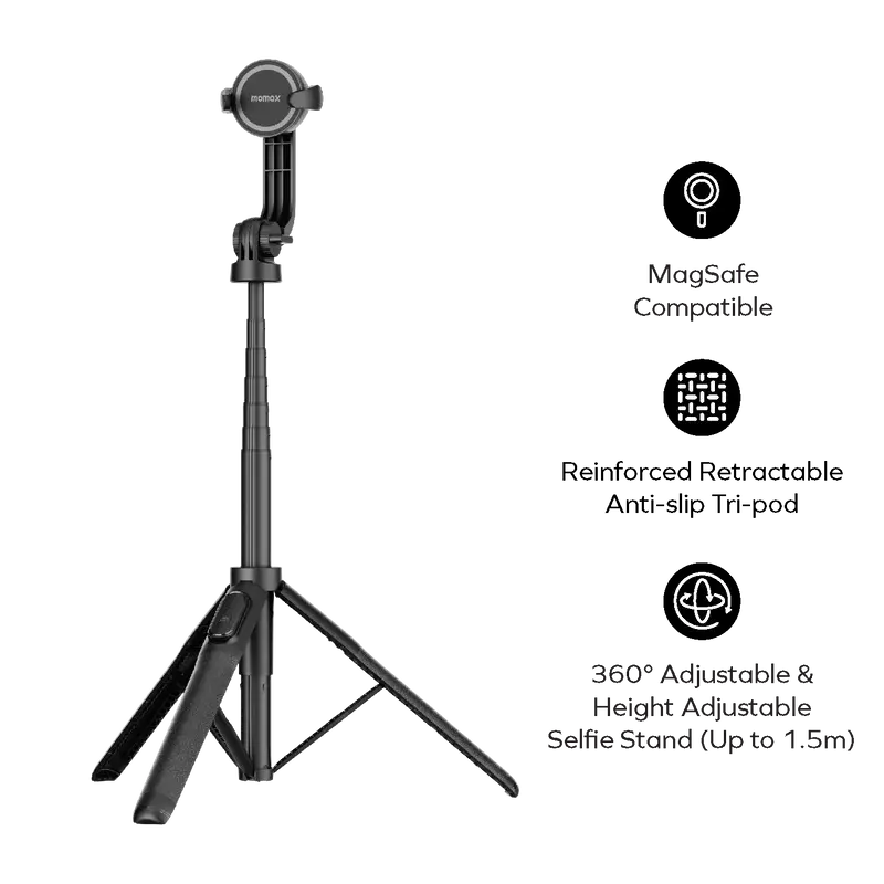 Momax 1-Snap Pole Magnetic Selfie Stick .webp