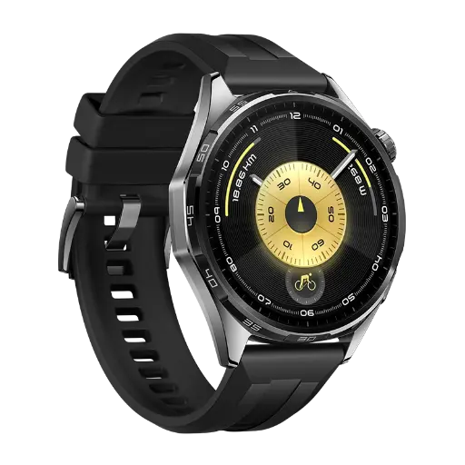 هواوي واتش GT6 مقاس 46 ملم – اللون الأسود مع سوار EasyFit لساعة GT6 مقاس 46 ملم (22 ملم) (هدية)