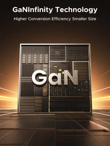 شاحن يوغرين بتقنية GaN بقدرة 100 واط مع كيبل USB-C قابل للسحب للشحن السريع