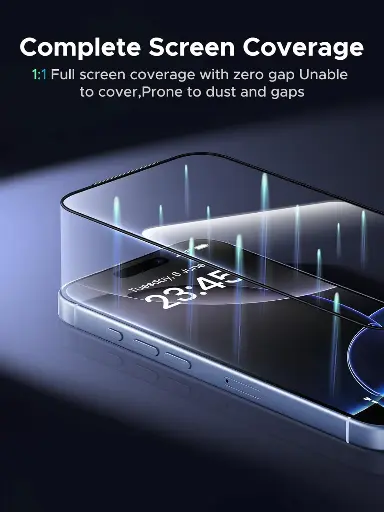 حامي شاشة يوغرين من الحافة إلى الحافة لهاتف iPhone 17 Pro Max (قطعتان)