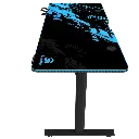 GamerTek GT-Elevate X Gaming Desk - Blue & Black (1).webp