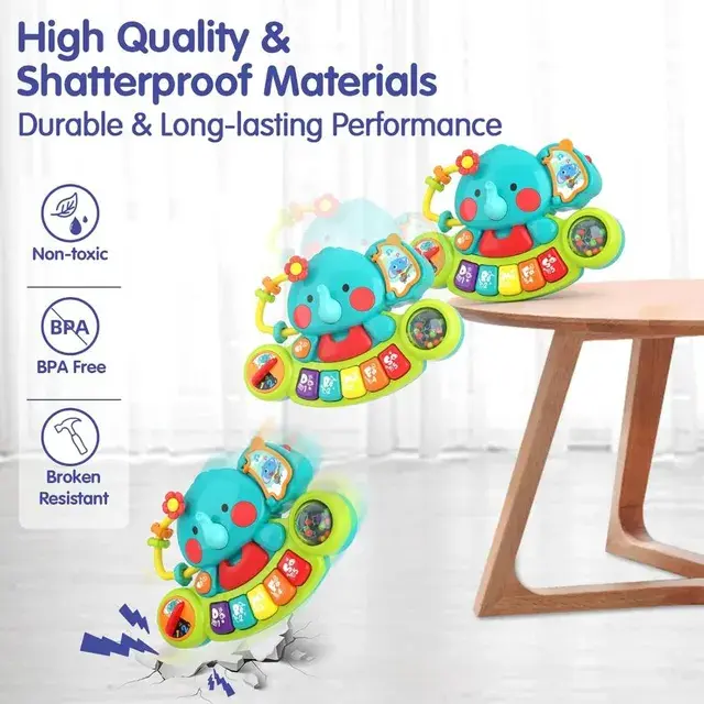 Hola - 2-In-1 Musical Elephant Keyboard Interactive Baby Toy (3).webp
