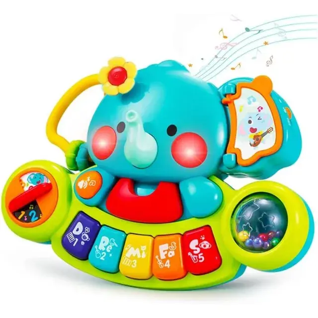 Hola - 2-In-1 Musical Elephant Keyboard Interactive Baby Toy (2).webp