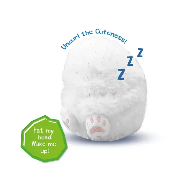 Golden Bear - Curlimals Arctic Glow Perry Polar Bear Interactive Soft Toy - White - 16cm (2).webp