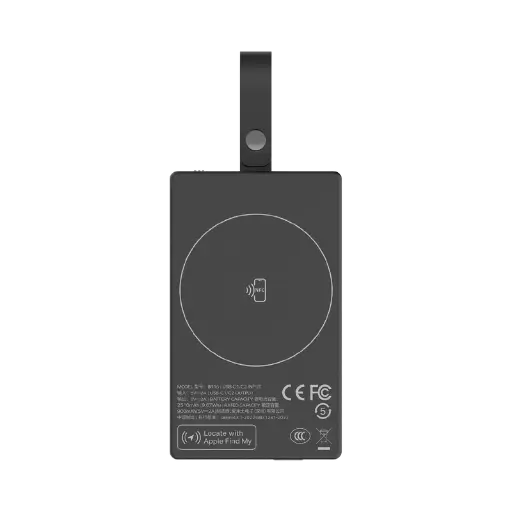 Momax 1-Power Badge+ Rechargeable Battery with Find My Locator - Black