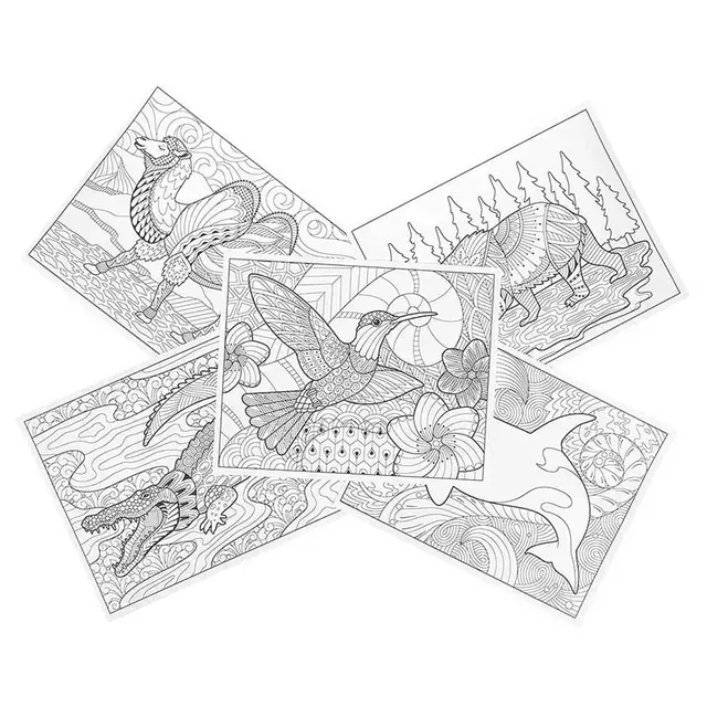 Crayola - Animal Ink Doodle Activity Book Art With Edge (2).webp