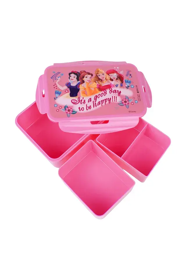 Disney - 3 Compartment Princess Regular Lunch Box - Pink (1).webp