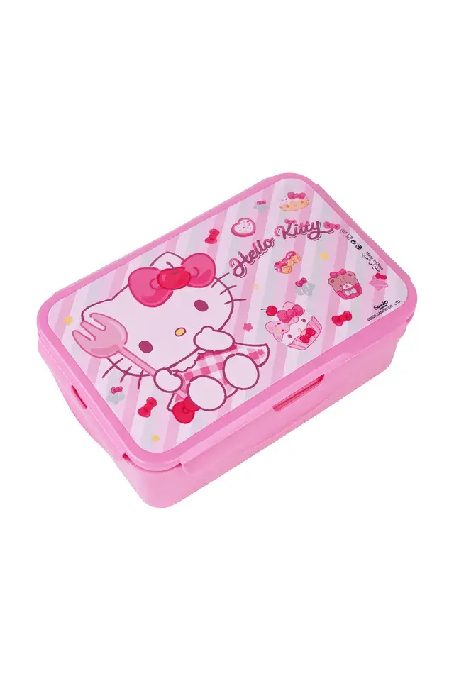 Sanrio - 3 Compartment Hello Kitty Regular Lunch Box - Pink (1).webp