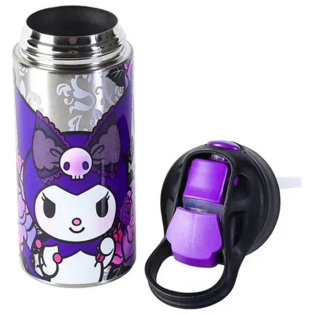Sanrio - Stainless Steel Water Bottle - Kuromi - 500 ml (3).webp