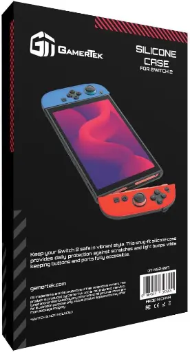 غطاء حماية سيليكون لجهاز نينتندو سويتش 2 – أزرق من GamerTek