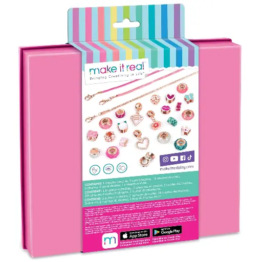 مجموعة أساور Halo Charms Think Pink من Make It Real