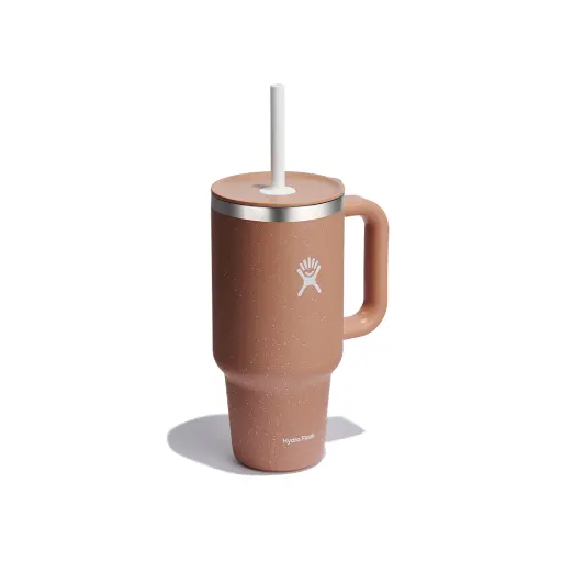 كوب سفر Hydro Flask Sandy مع قشة – سعة 950 مل