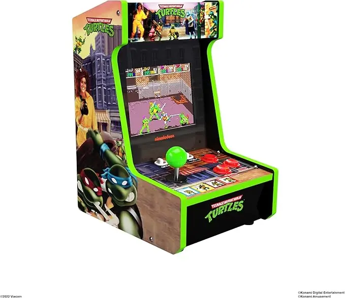 آلة ألعاب آركيد – سلاحف النينجا للمكتب من Arcade1Up