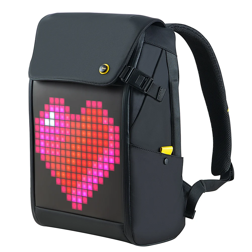 ديفوم – حقيبة الظهر Backpack-M بشاشة عرض رسوم متحركة LED بالبكسل قابلة للتخصيص