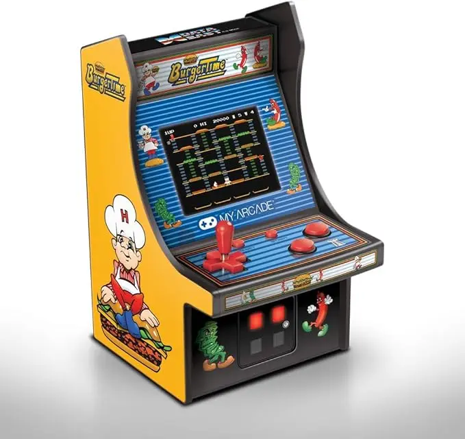 My Arcade DGUNL-3203 Burger Time Micro Player Retro Arcade Machine - 6 Inch