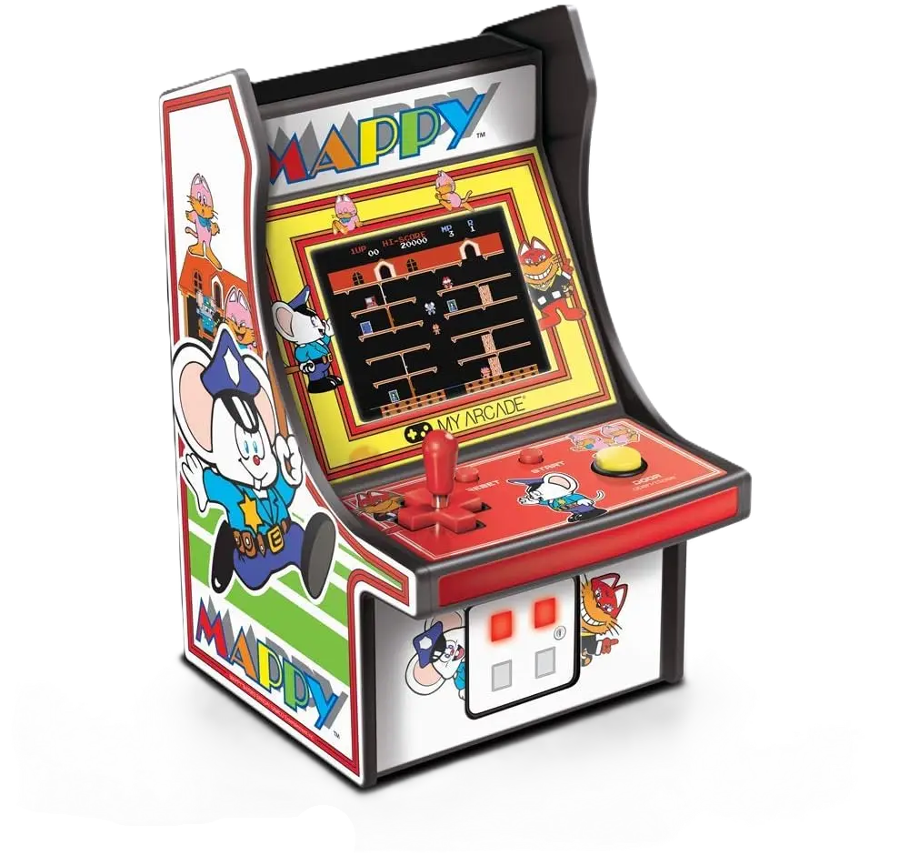  My Arcade DGUNL-3224 Mappy Micro Player Retro Arcade Machine -6.75 Inch