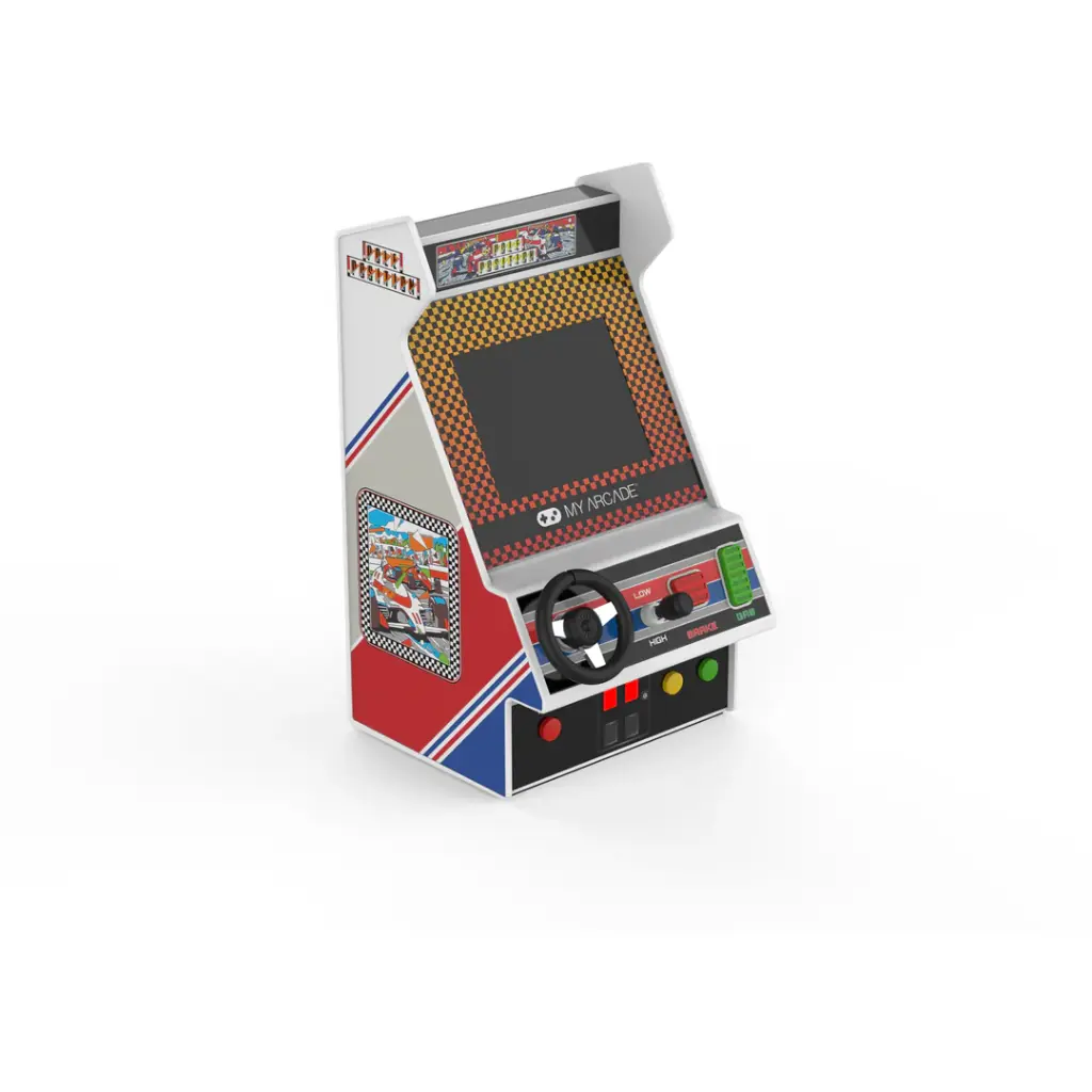 My Arcade Pole Position Racing Player: Retro Mini Arcade Game Console with 2 Games, Real Racing Controls,