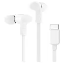 Belkin In-Ear USB-C Wired Earbuds with Adjustable Volume Limiter - White