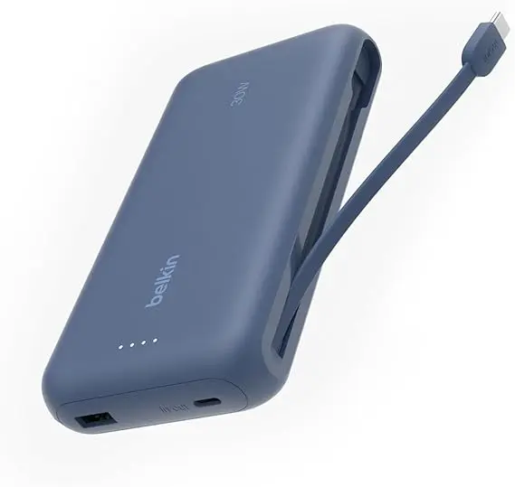 Belkin Power Bank 30W 20K With Integrated Cable