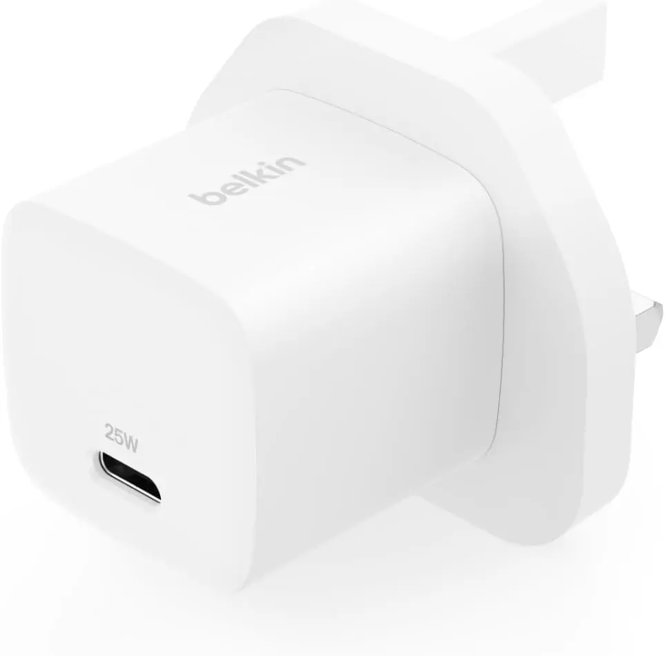 شاحن جداري بلكين USB-C بقدرة 25 واط مع دعم تقنية PPS