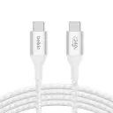 كابل مضفر بلكين BoostCharge USB-C إلى USB-C بقدرة 240 واط PD 48V/5A طول 1 متر