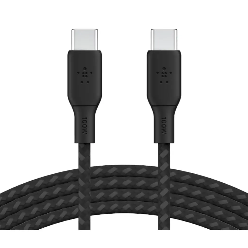 كابل مضفر بلكين USB-C 2.0 بقدرة 100 واط طول 2 متر