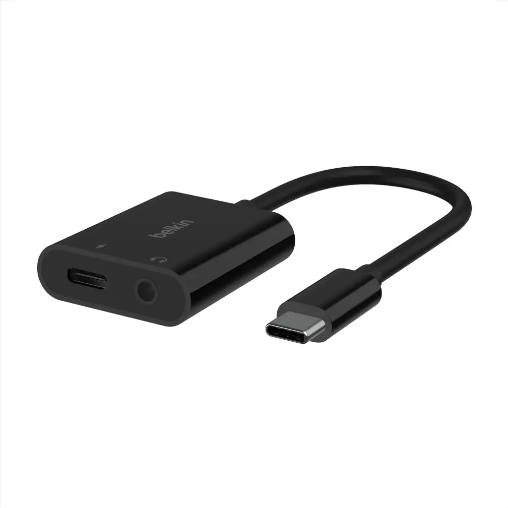 شاحن بلكين USB-C مع محول صوت