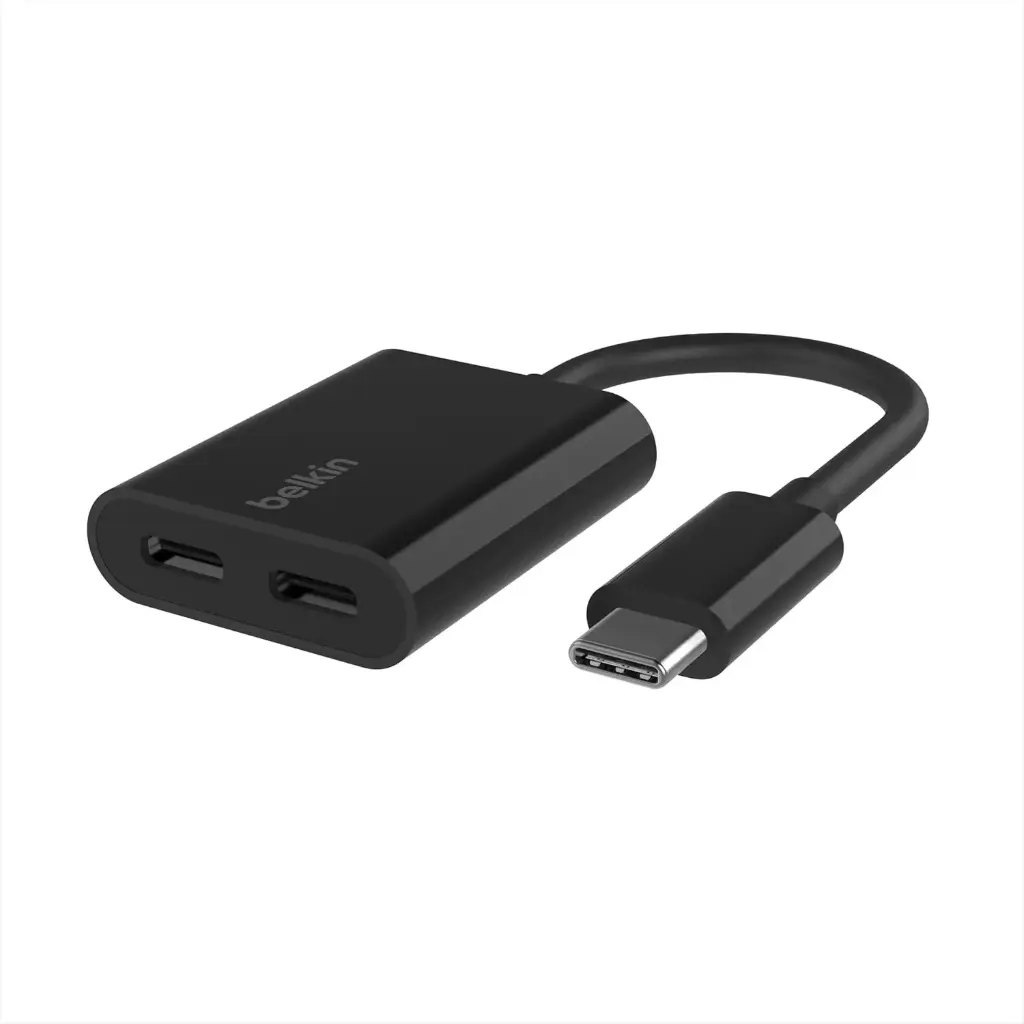 شاحن بلكين USB-C مع محول صوت
