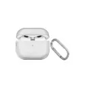 UNIQ Glase Protective Case with Hanging Loop for AirPods 3rd Gen - Glossy Clear