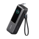 باور بانك أنكر 25,000 ملّي أمبير 165 واط مع كابل USB-C مدمج وقابل للسحب