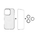 Momax Bundle Gift Set MX case + 3D Screen Protector + Lens Protector iPhone 16 Pro     