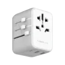 Momax 1-World 20W 3-port + AC travel adapter White