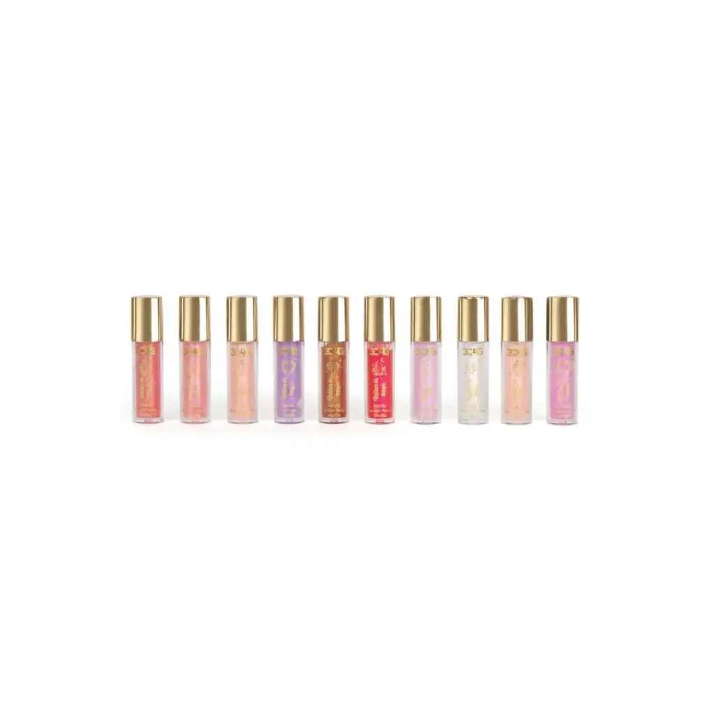 3C4G Pink & Gold 10 Pk Mini Wand Lip Gloss Set