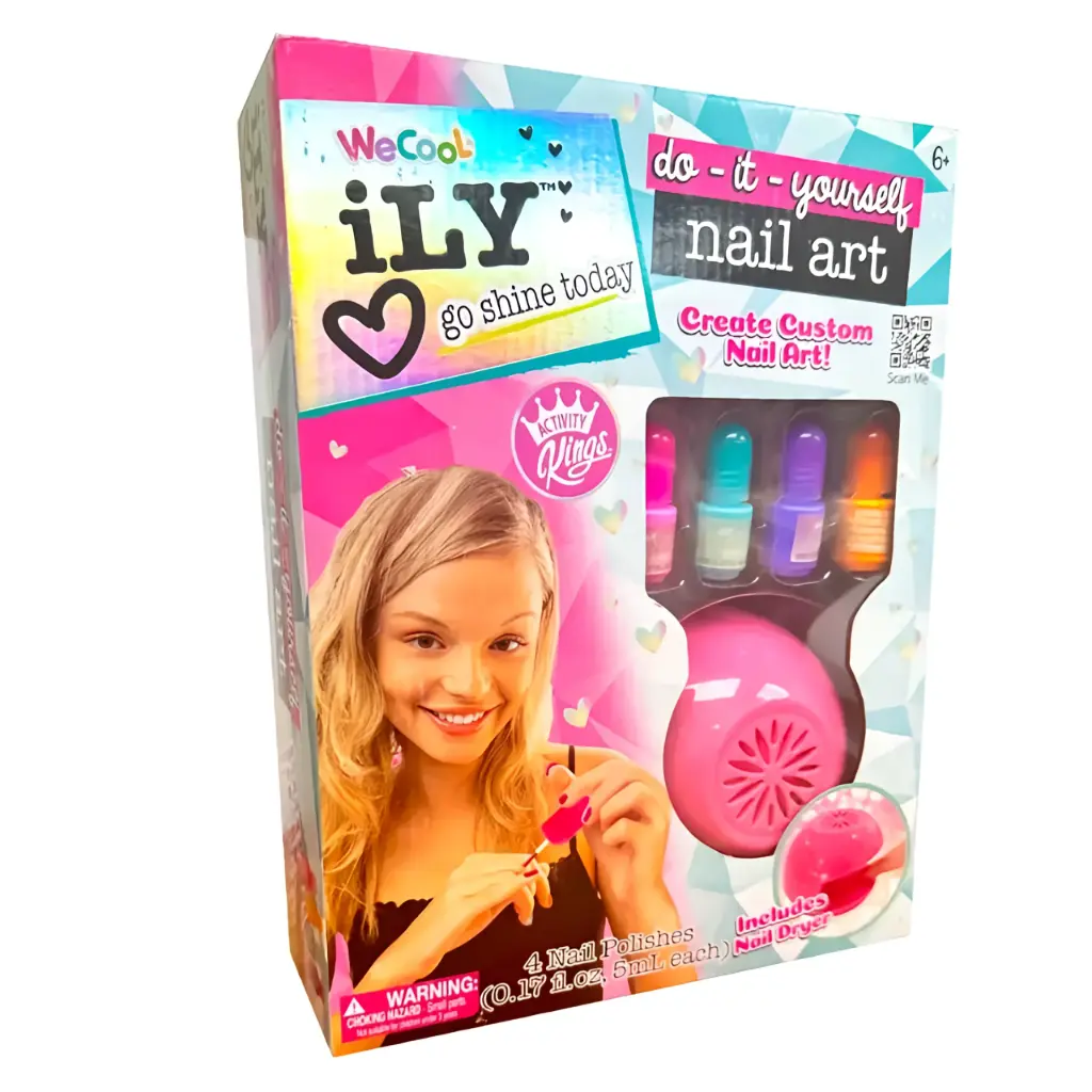 We Cool مجموعة DIY لفن الأظافر مع مجفف أظافر