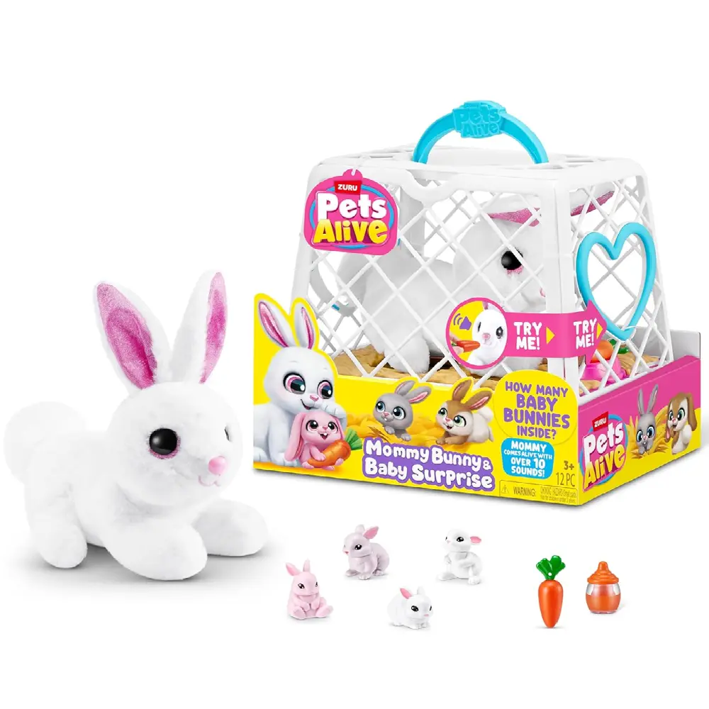 Zuru Pets Alive Mama & Baby Surprise Mama Bunny Series 1