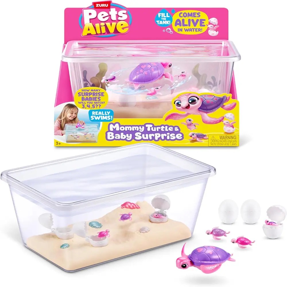 Zuru Pets Alive Mama & Baby Surprise Mama Turtle Series 1