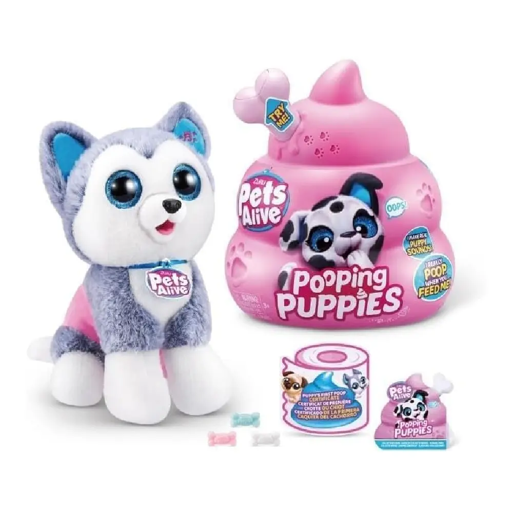 Zuru Pets Alive Pooping Puppies Interactive Plush