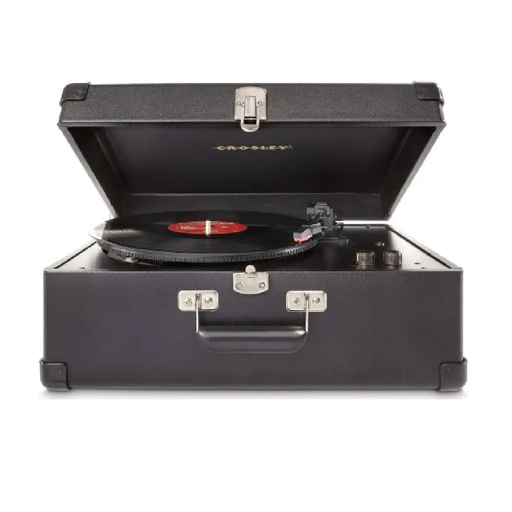 مشغّل أسطوانات Crosley Keepsake USB  الأسود