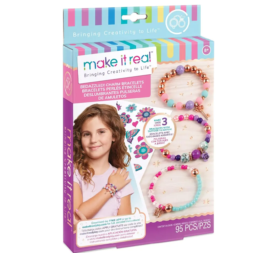 Make It Real Bedazzled! Charm Bracelets Blooming Creativity