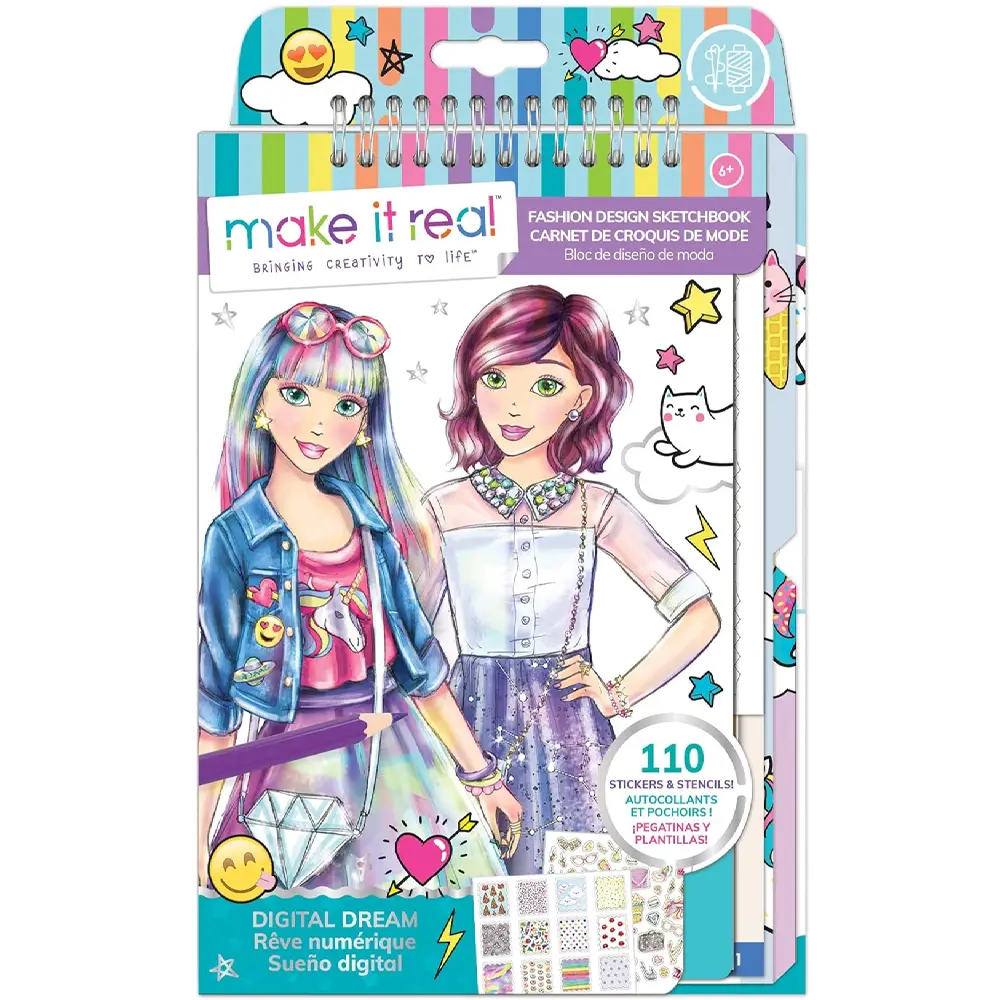 Make It Real Fashion Design Sketchbook Digital Dream