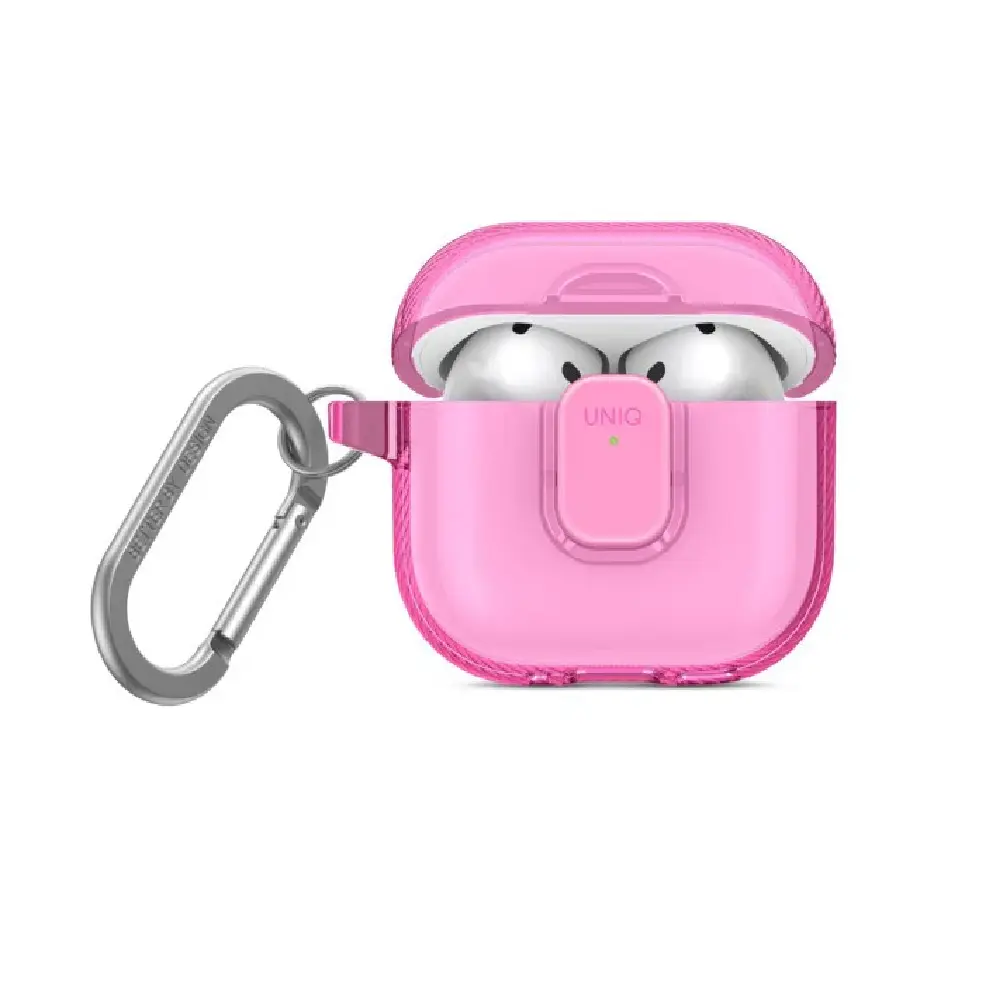 UNIQ GLASE PRO AIRPODS 4TH GEN LOCK CASE - CANDY PINK (CANDY PINK)