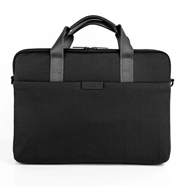 UNIQ STOCKHOLM PROTECTIVE NYLON MESSENGER BAG (UP TO 16”) - MIDNIGHT BLACK (MIDNIGHT BLACK)